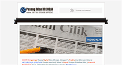 Desktop Screenshot of iklankrjogja.com